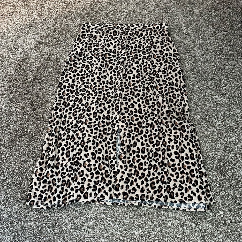 H&M Button Front Midi Skirt